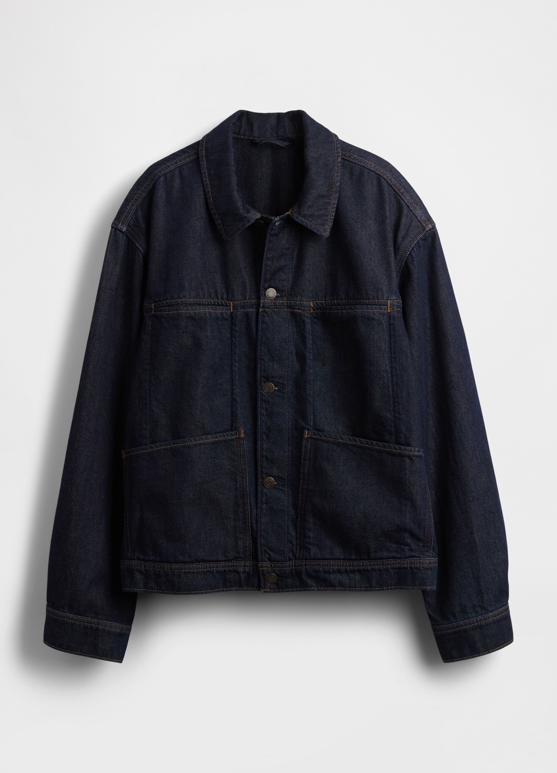Giacca di jeans blu in cotone e Lyocell