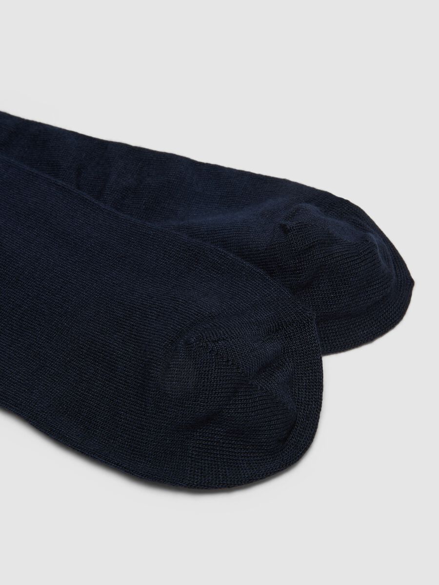 Pack of long blue bamboo blend stretch socks_2