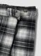 Gonna pantalone nera in viscosa elasticizzata a quadri_3