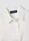 White stretch-fabric shirt with classic collar, regular fit_1