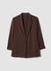 Brown regular-fit blazer with classic lapel_4