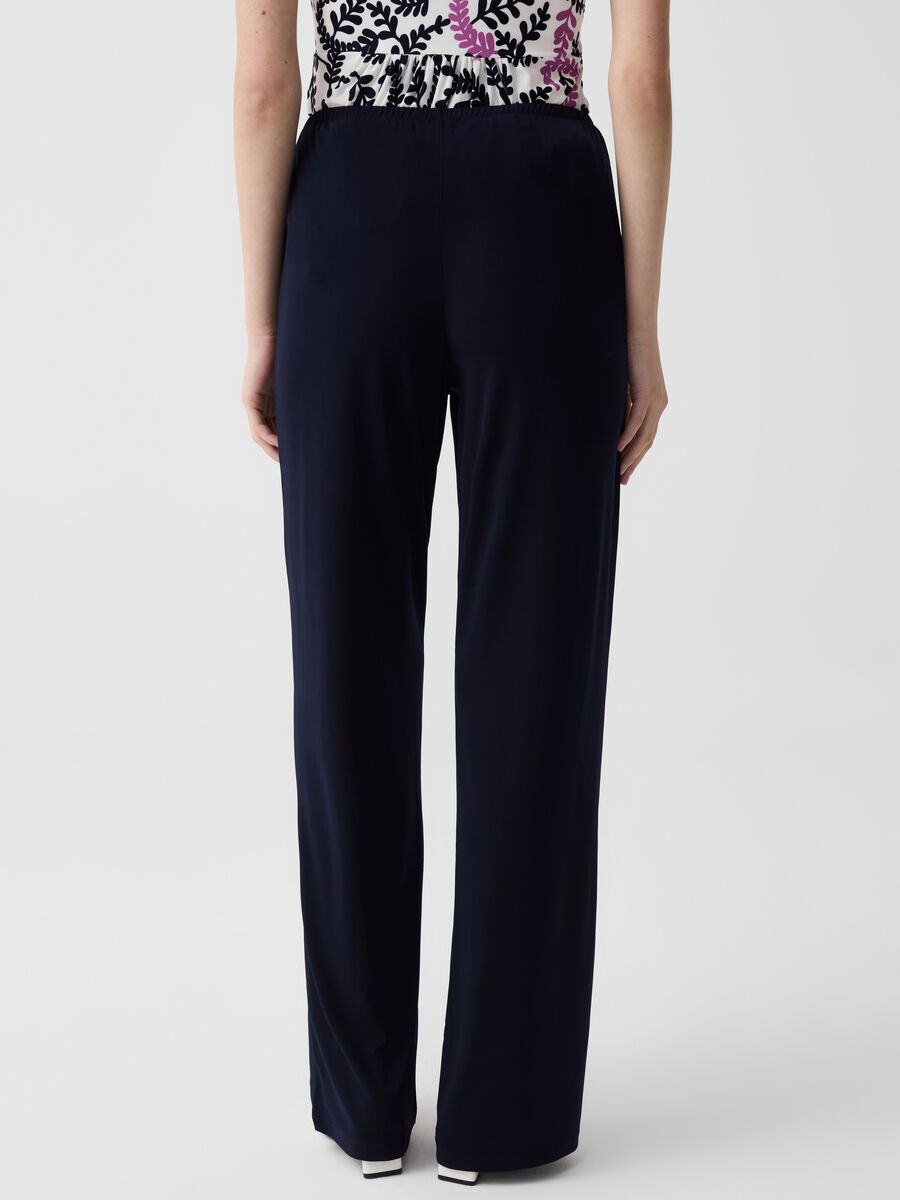 Solid colour maternity trousers_2