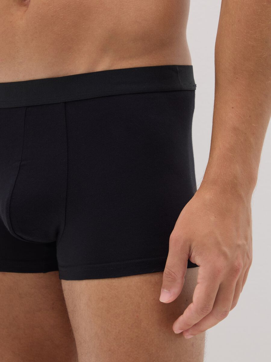Multipack di cinque boxer in cotone nero_3
