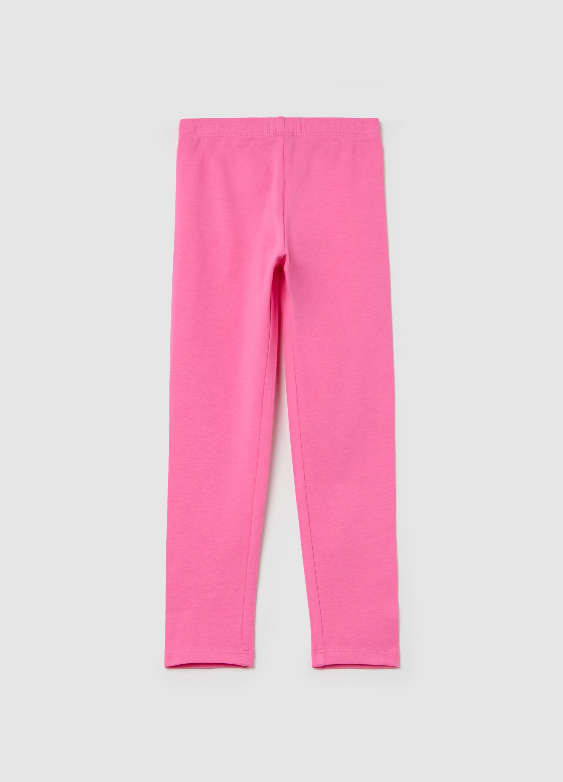Stretch cotton leggings