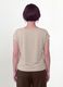Beige pure viscose V-neck T-shirt, regular fit_2
