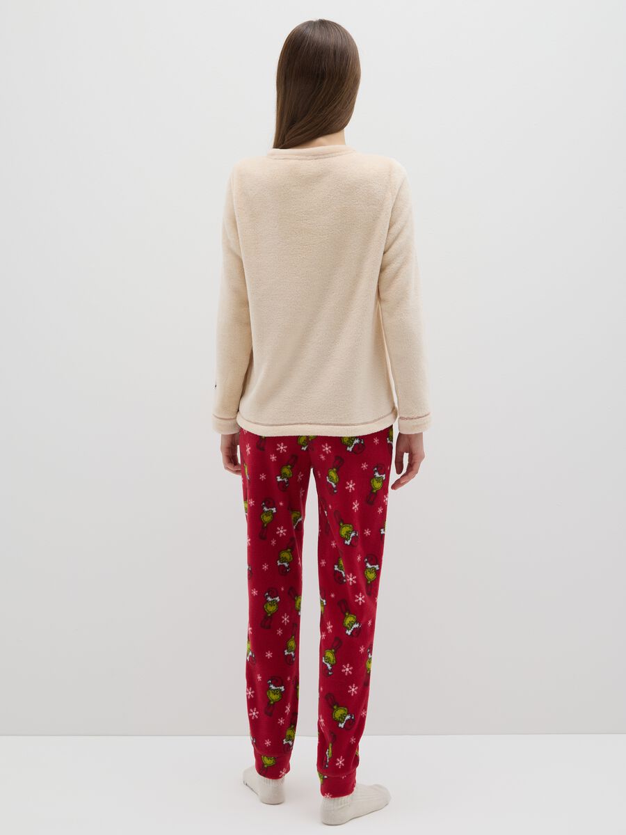 Pigiama multicolor natalizio regular fit con stampa Grinch_2