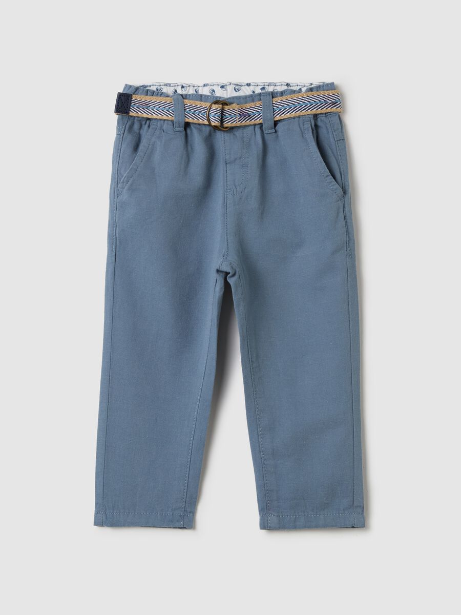 Chino trousers with belt_0