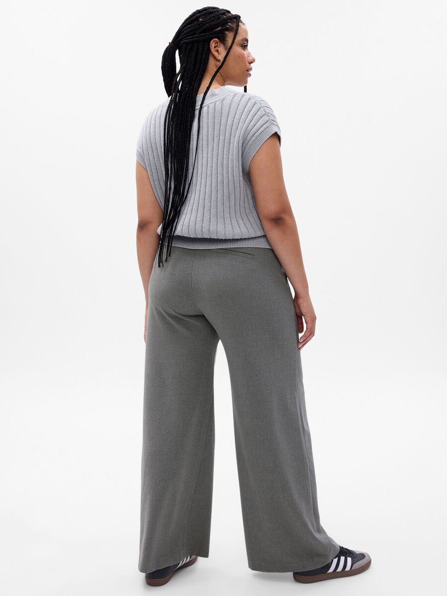 Pantaloni wide leg a vita alta_3