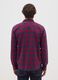 Multicolour pure cotton flannel shirt regular fit_2