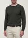 Green crew-neck jumper in viscose blend, regular fit_3