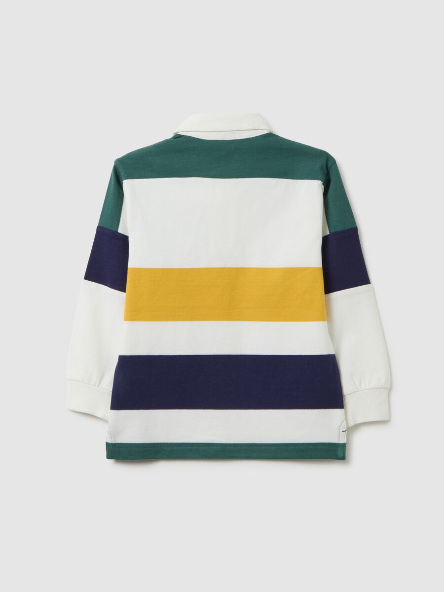 Polo da bambino in puro cotone multicolor regular fit_1