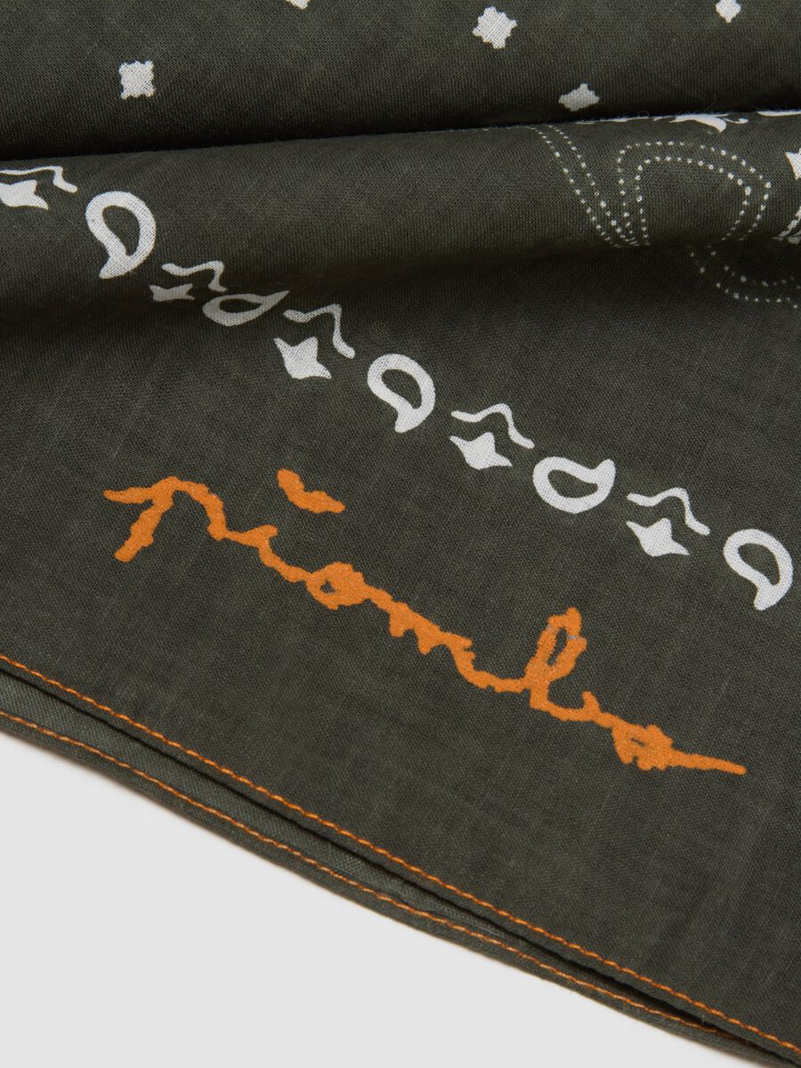 Multicolour Regular Fit Cotton and Lyocell Bandana_2