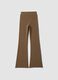 Brown flare-fit leggings in stretch viscose jersey_7