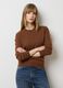 Maglione in pura lana marrone regular fit_2