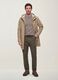 Pantaloni chino verde in twill di cotone elasticizzato slim fit_0