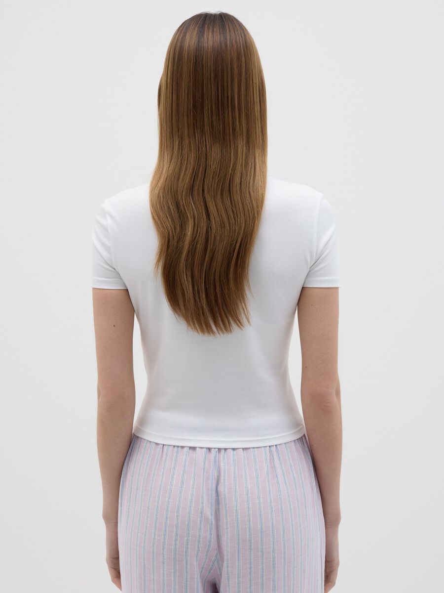 Short-sleeved T-shirt with "Dolce Vita" print_3