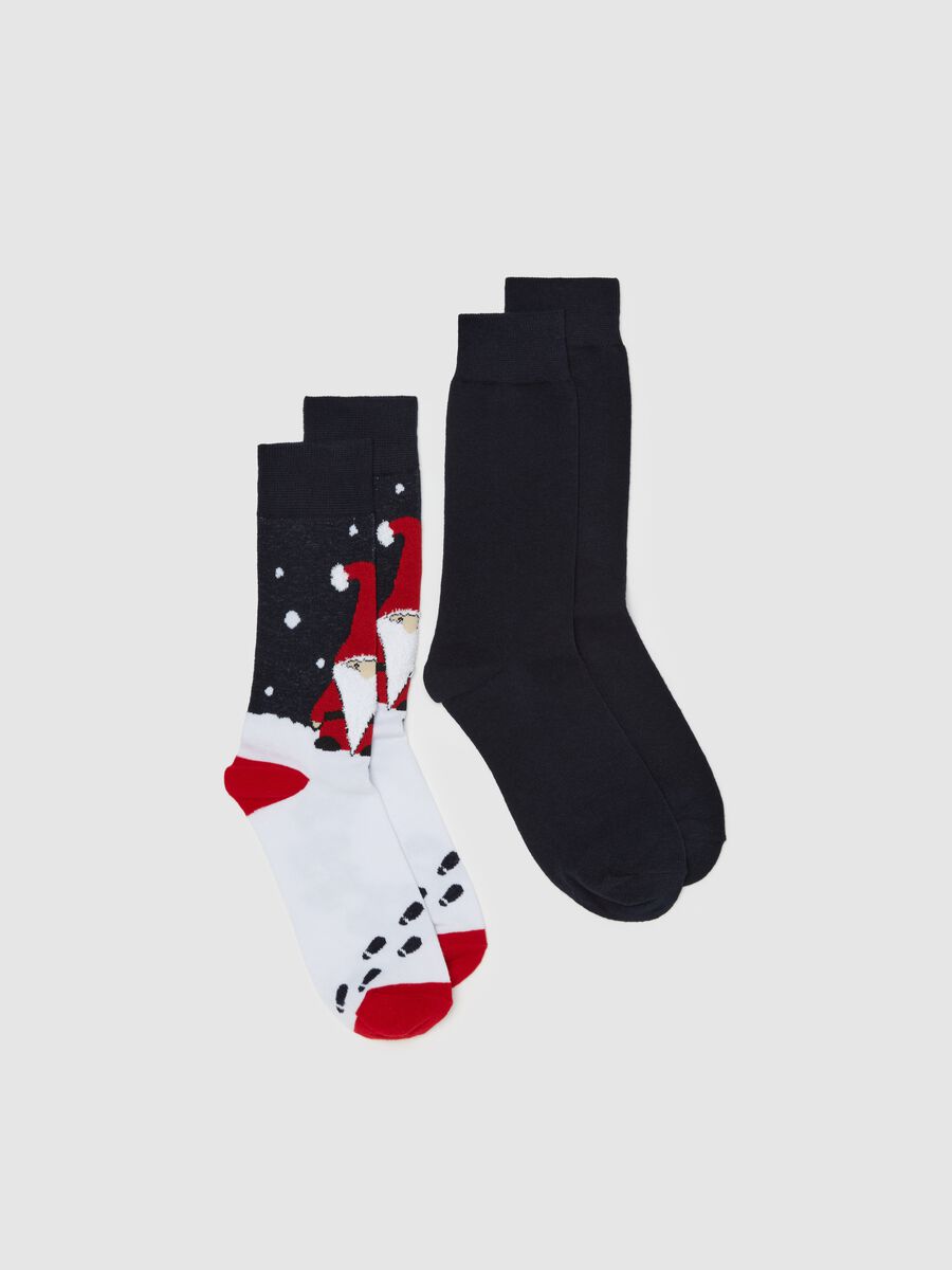 Two-pair pack socks with Christmas design_0