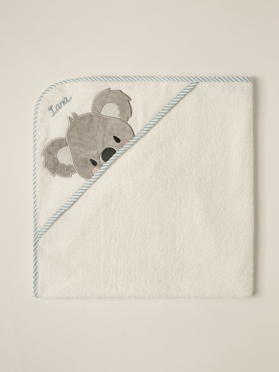 IANA newborn boy towel with corner_0