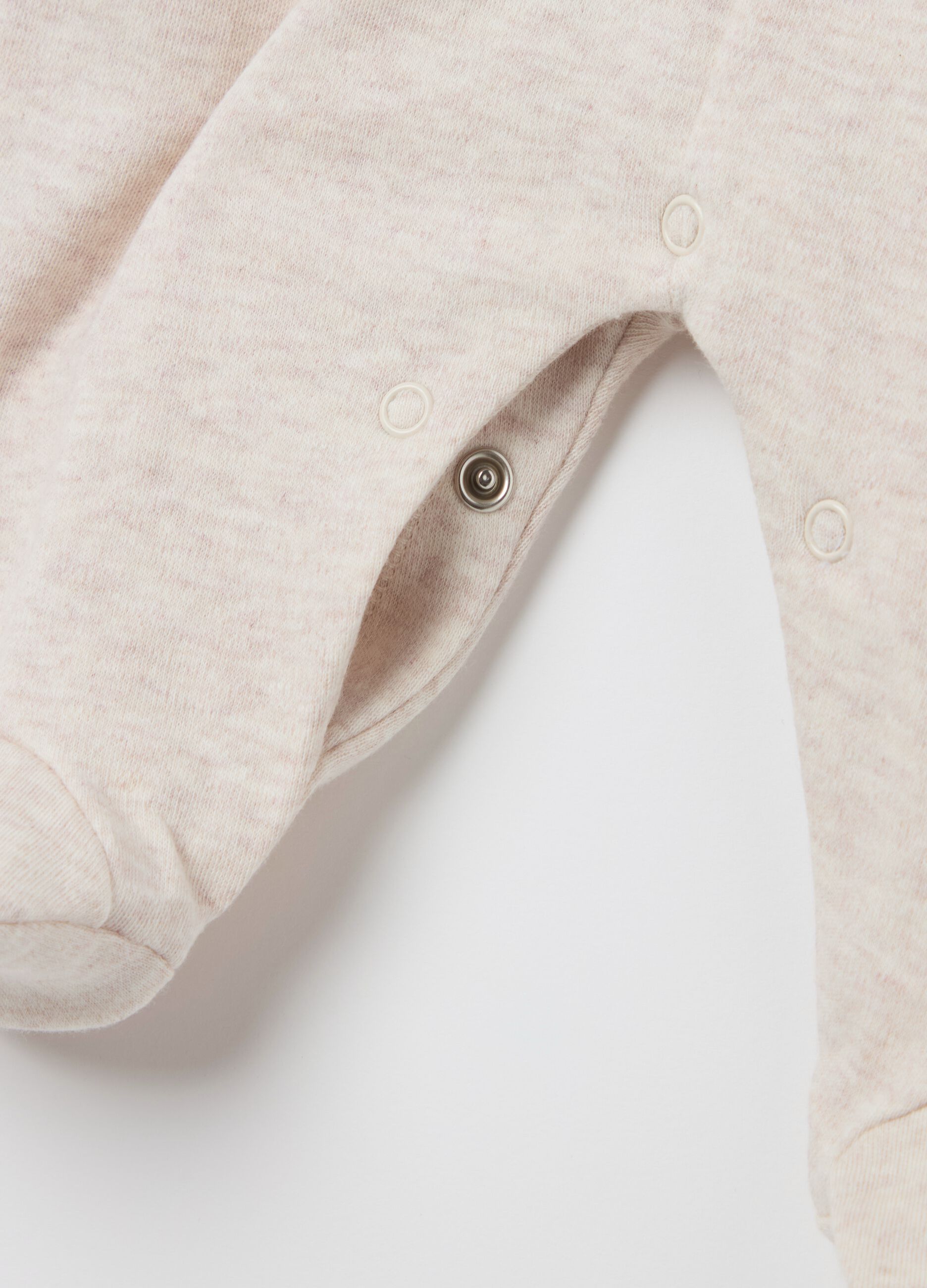 Cotton onesie with feet and farm animals print