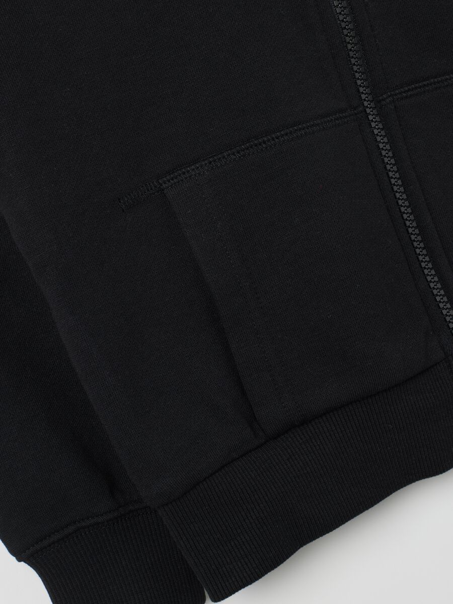 Girls' black pure cotton regular fit sweatshirt_2