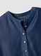 Blue pure lyocell regular fit shirt with mandarin collar_5