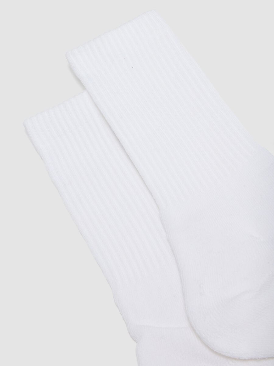 Three-pack of white stretch cotton sports socks_1