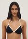 Multicolour triangle bikini top in stretch fabric_1