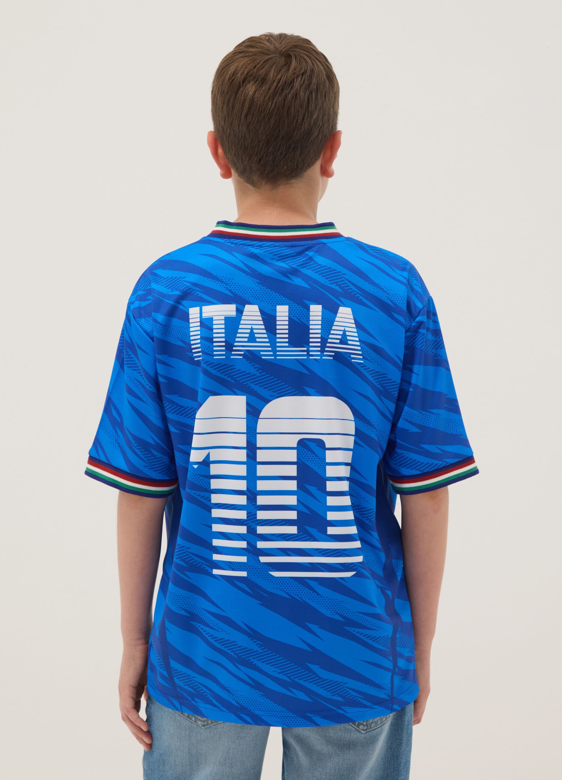 Kids&rsquo; Italy Azzurri short-sleeve T-shirt, oversized fit
