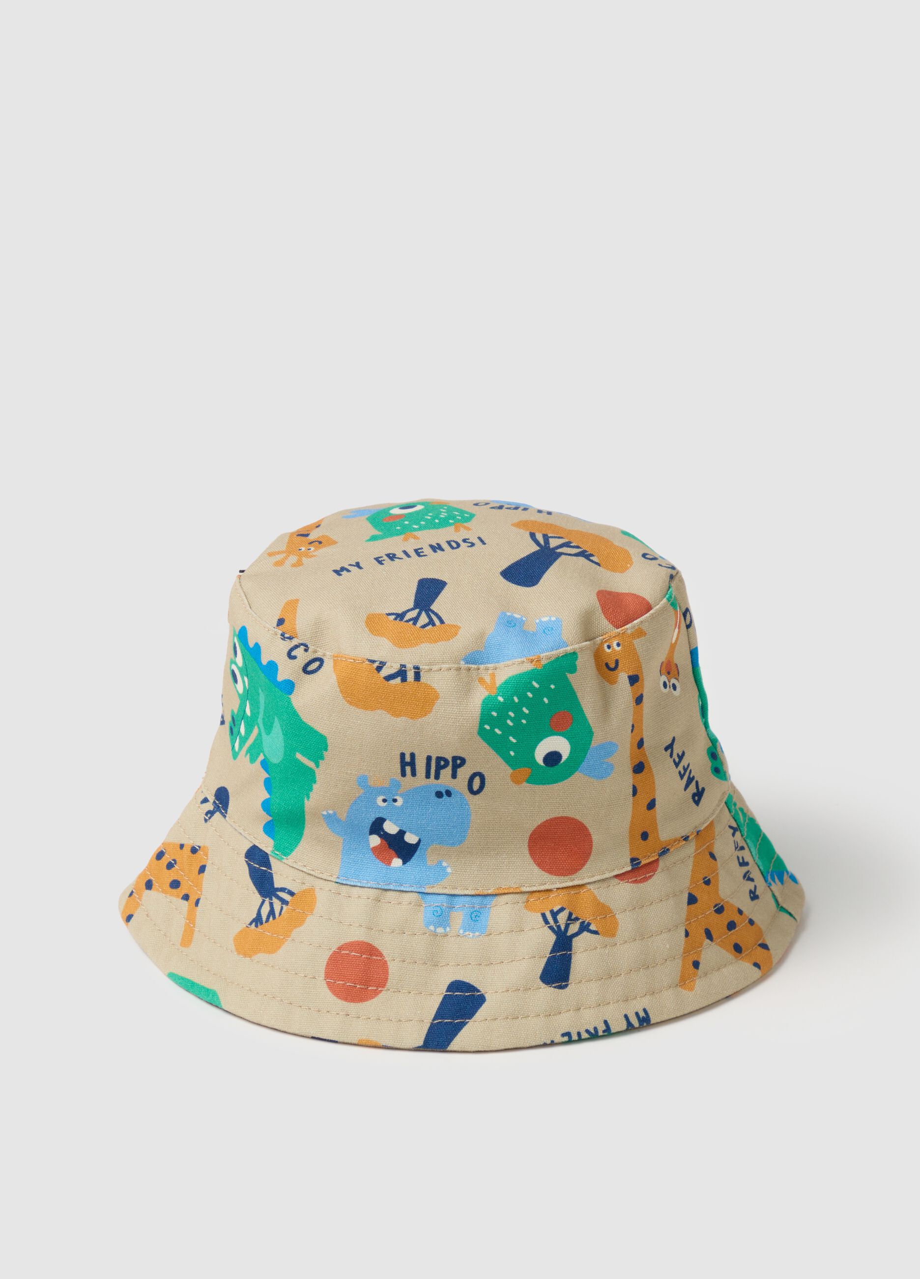 Child's hat in multicoloured pure cotton