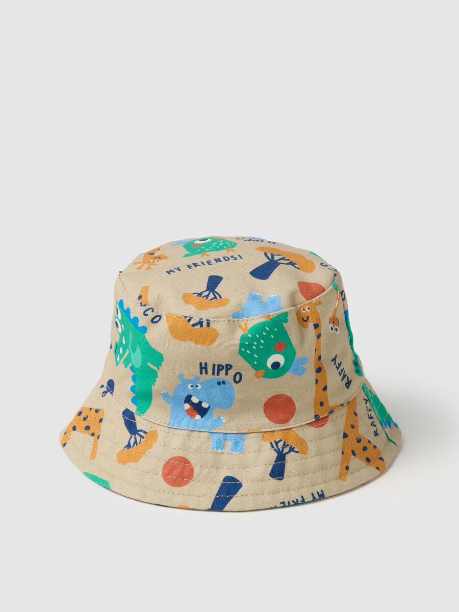 Child's hat in multicoloured pure cotton_1