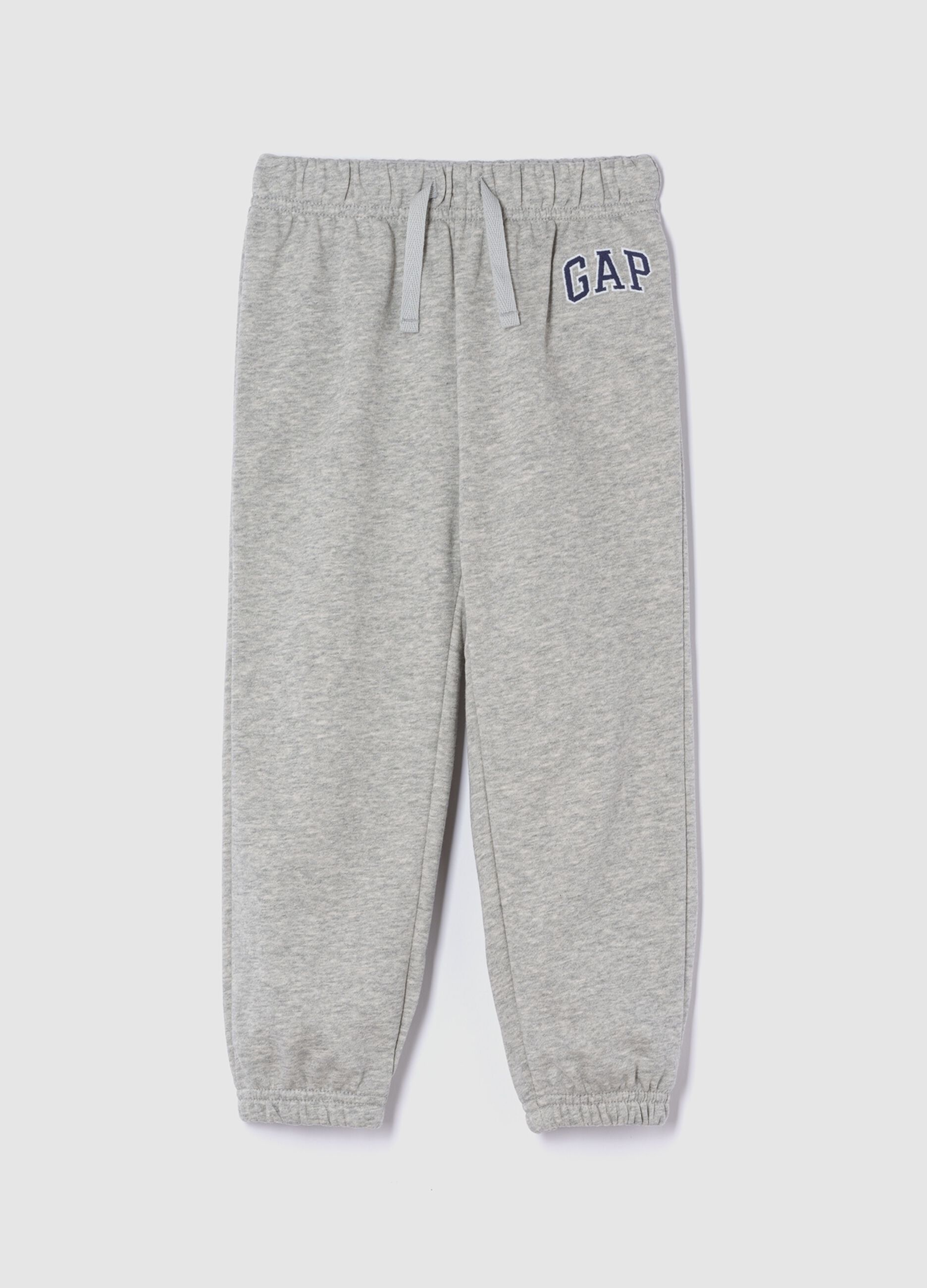 Fleece trousers with logo