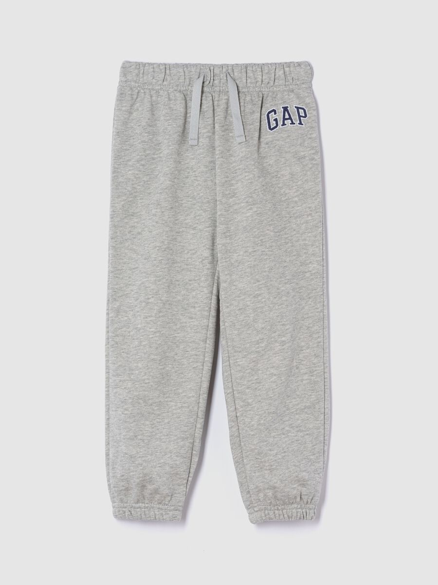 Fleece trousers with logo_0
