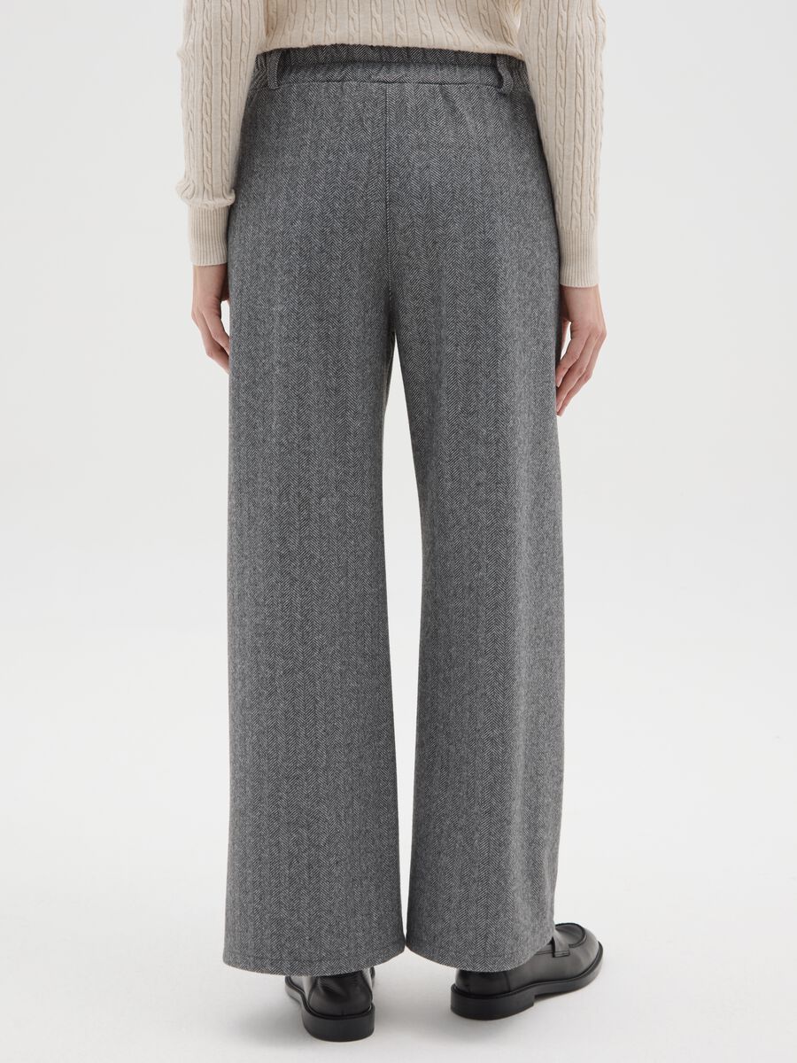 Grey Regular Fit Trousers_2