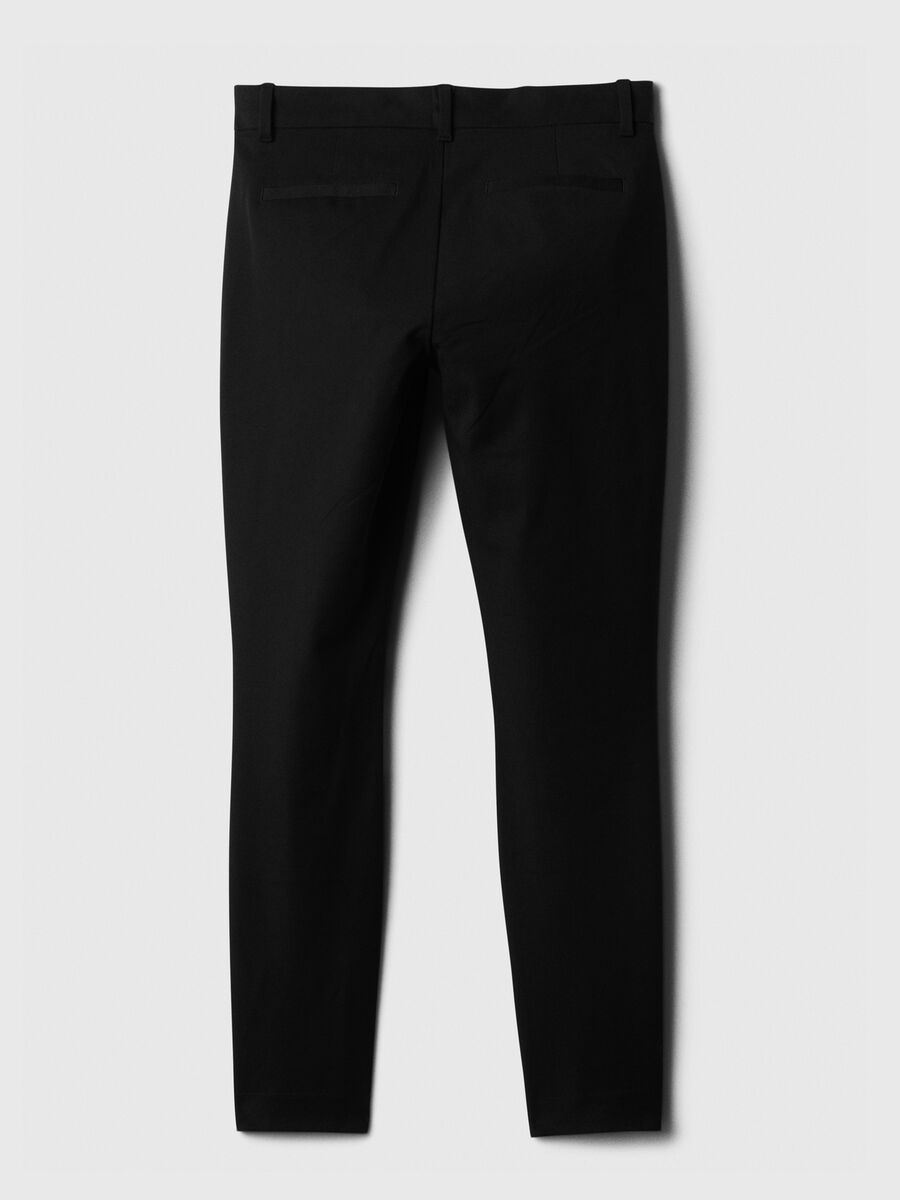 Pantalone a sigaretta in cotone stretch_7