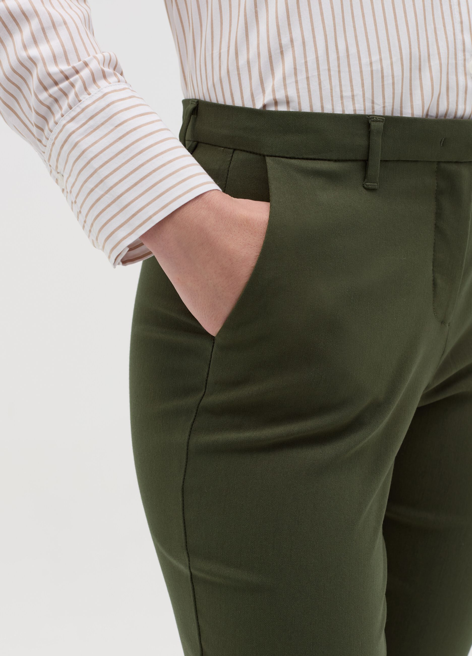 Pantalone chino slim fit ankle