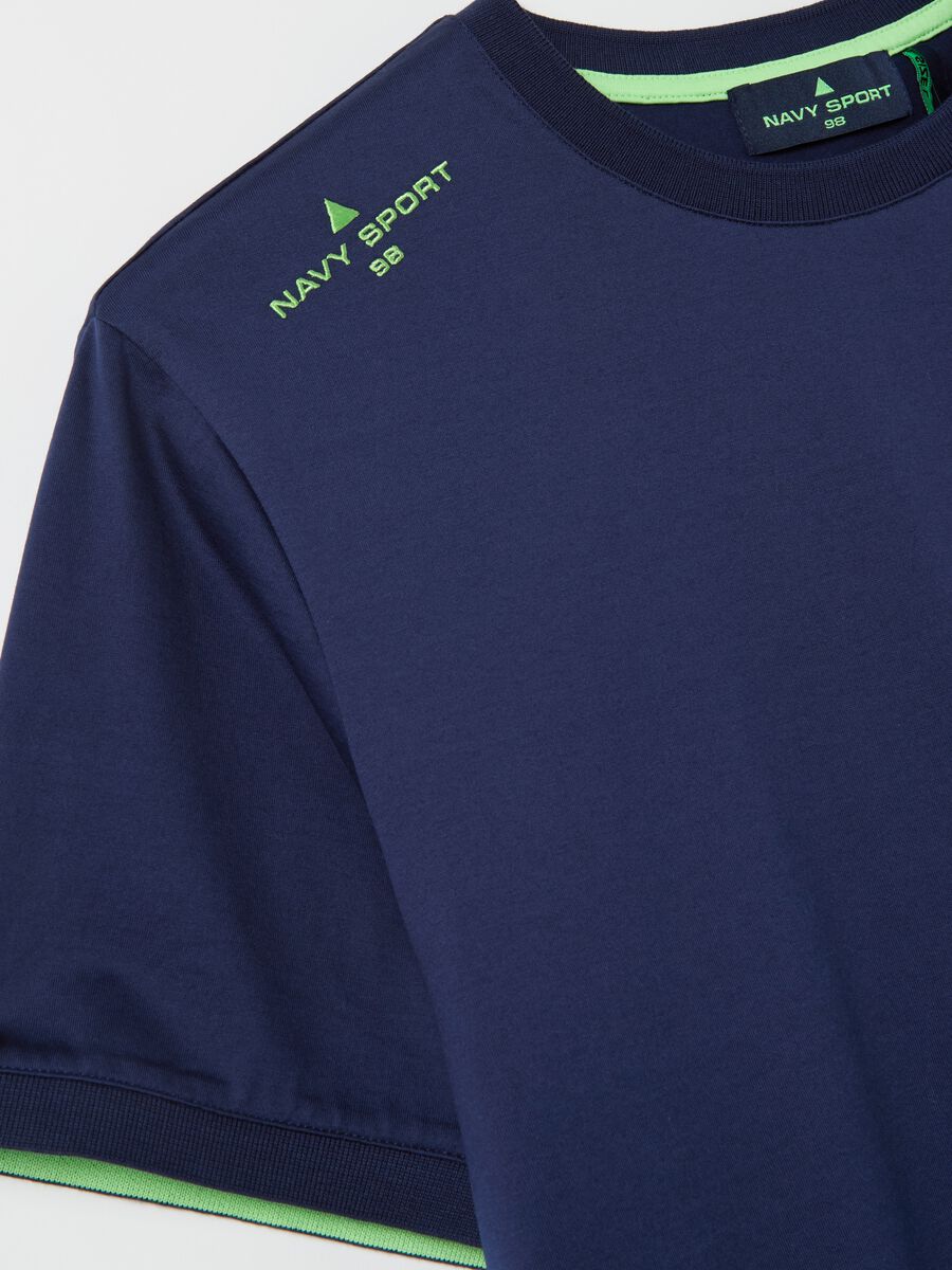 T-shirt with logo embroidery_5