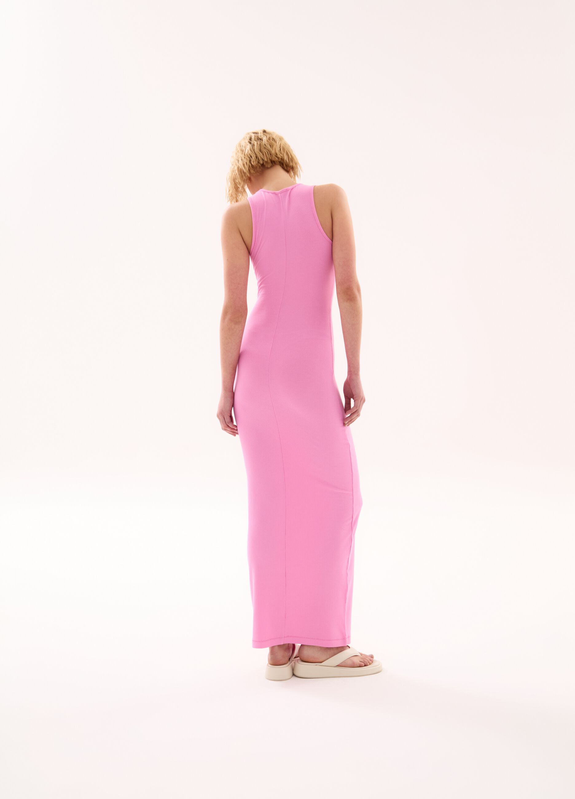 Long Shape Dress Pink
