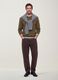 Maglia verde girocollo in jersey knit regular fit_1
