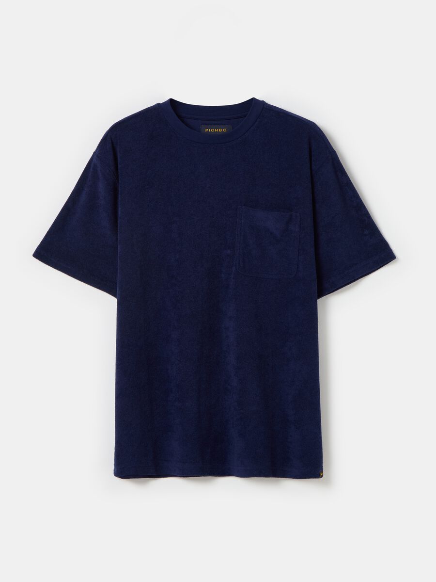 Reverse French terry T-shirt with pocket_3