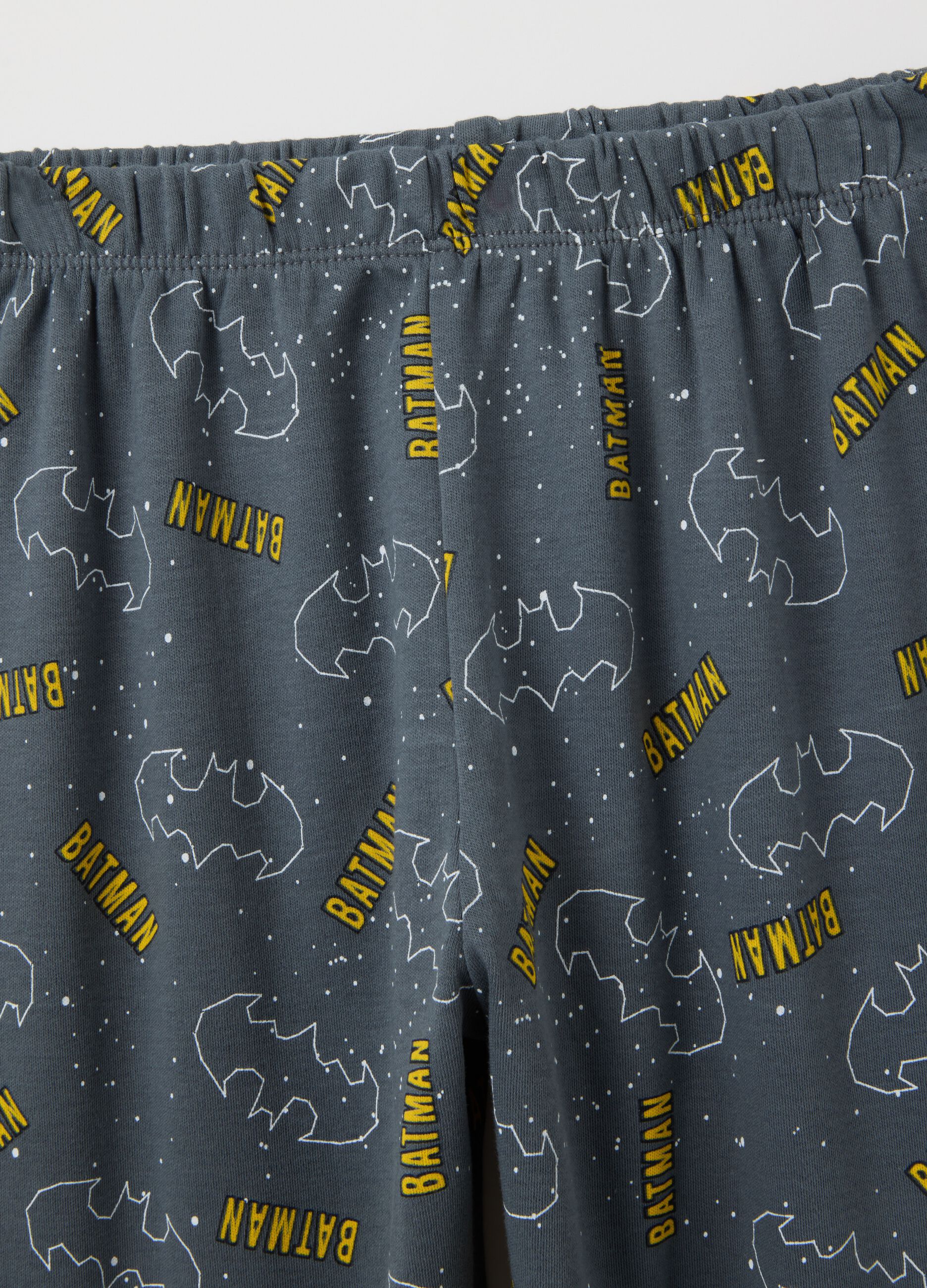 Children's pyjamas in pure grey cotton regular fit