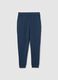 Blue Regular Fit Joggers_4