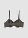 Grey padded stretch-fabric bra_2