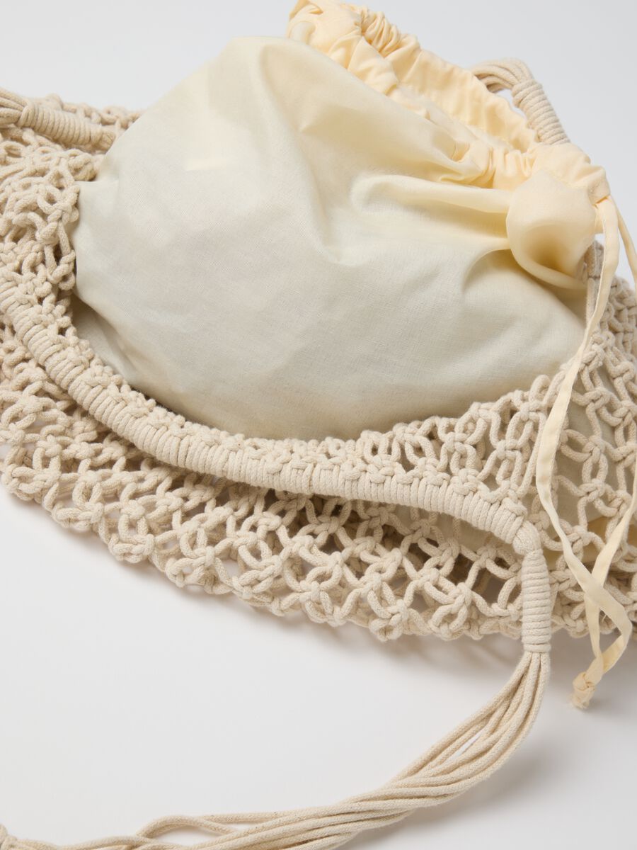 Beige Crochet Beach Bag B.Angel_2