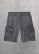 Washed Grey Cargo Shorts_4