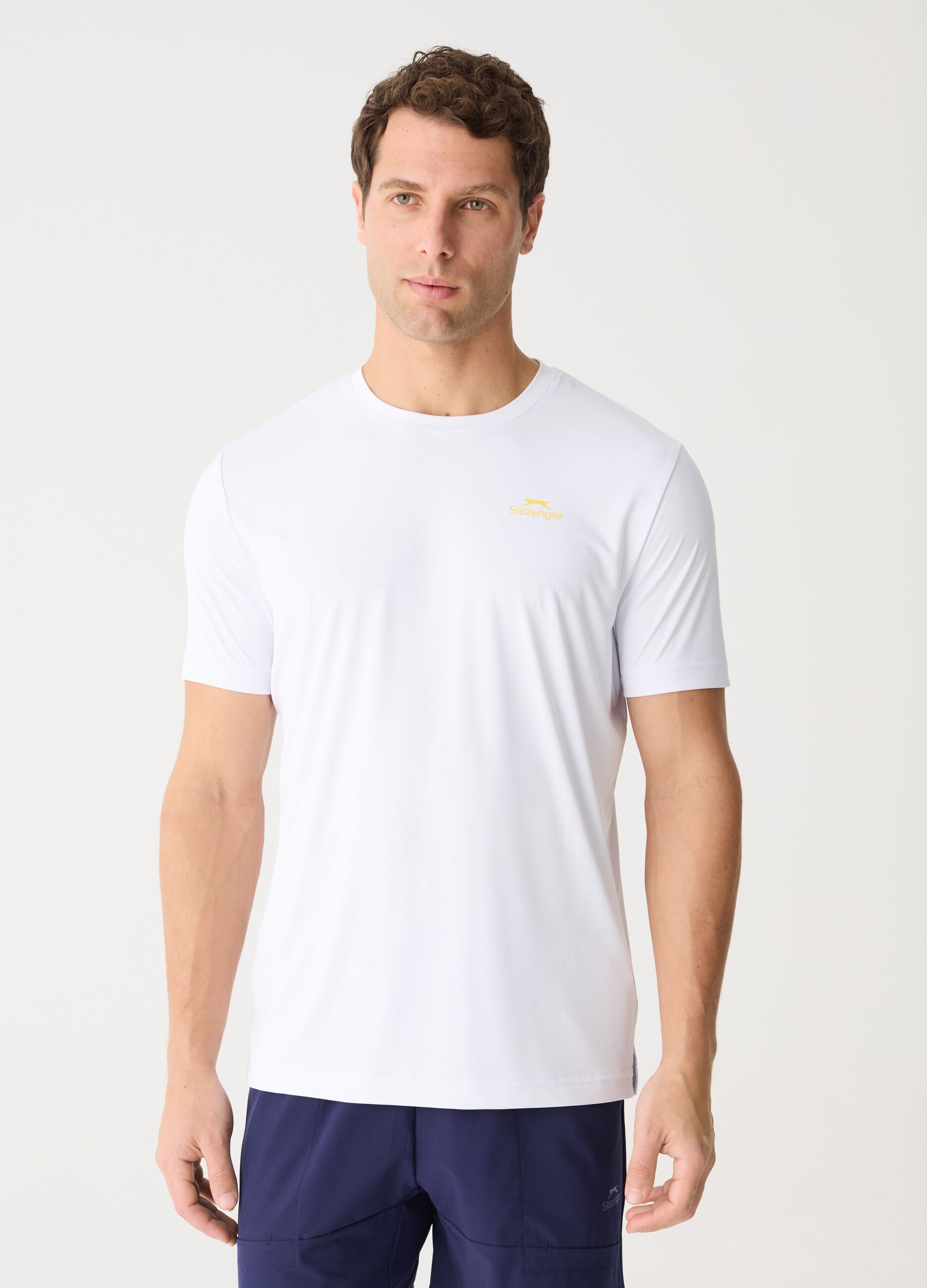 SLAZENGER T-shirt in technical fabric with logo