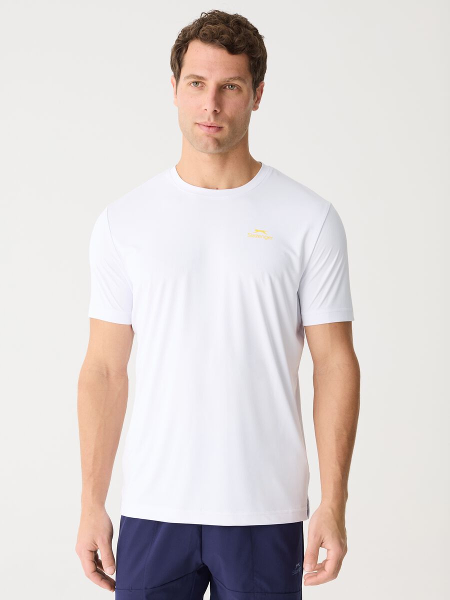 SLAZENGER T-shirt in technical fabric with logo_0