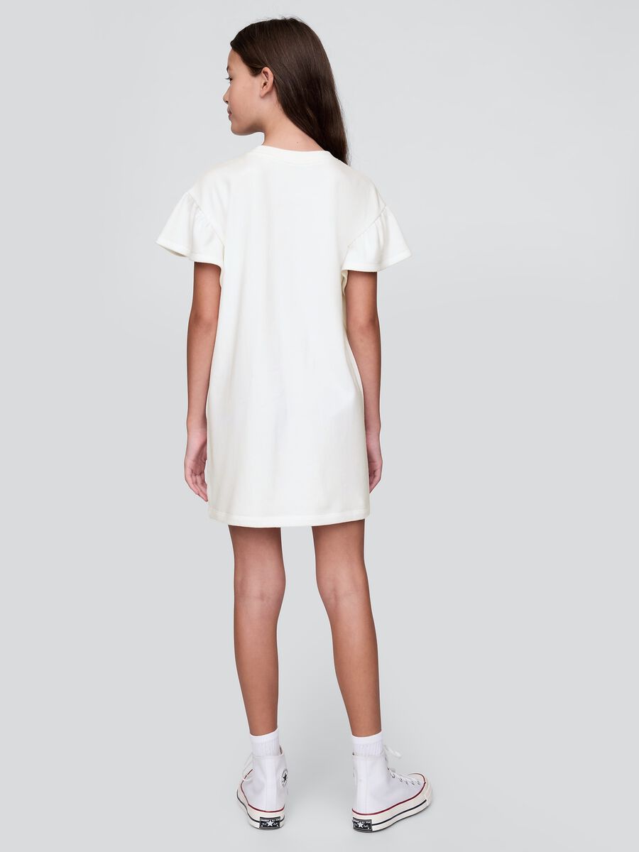 White dress with floral print GAP Kids_1