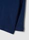 Maglietta blu navy in puro cotone organico con girocollo_3