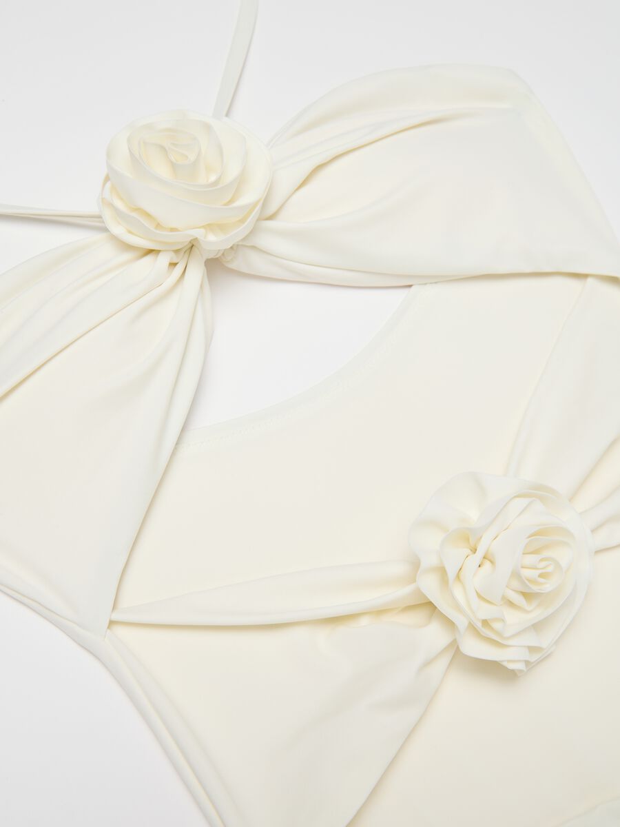 Women’s trikini in white stretch fabric_5