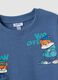 Completo jogging over fit blu in puro cotone per bimbo_2
